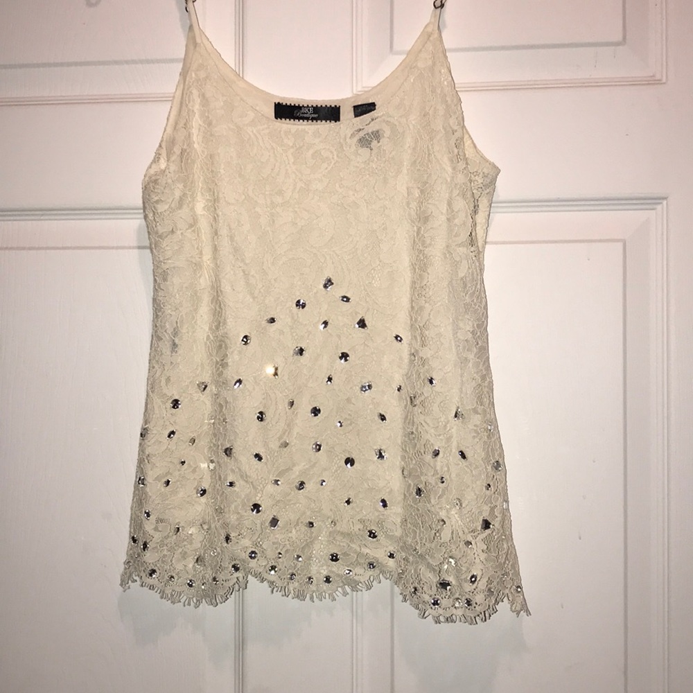 BKE Boutique beaded tank.
